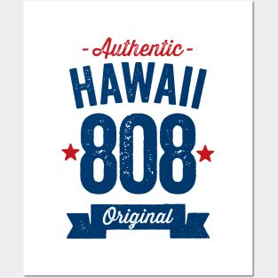 Authentic Hawaii 808 Area Code Posters and Art